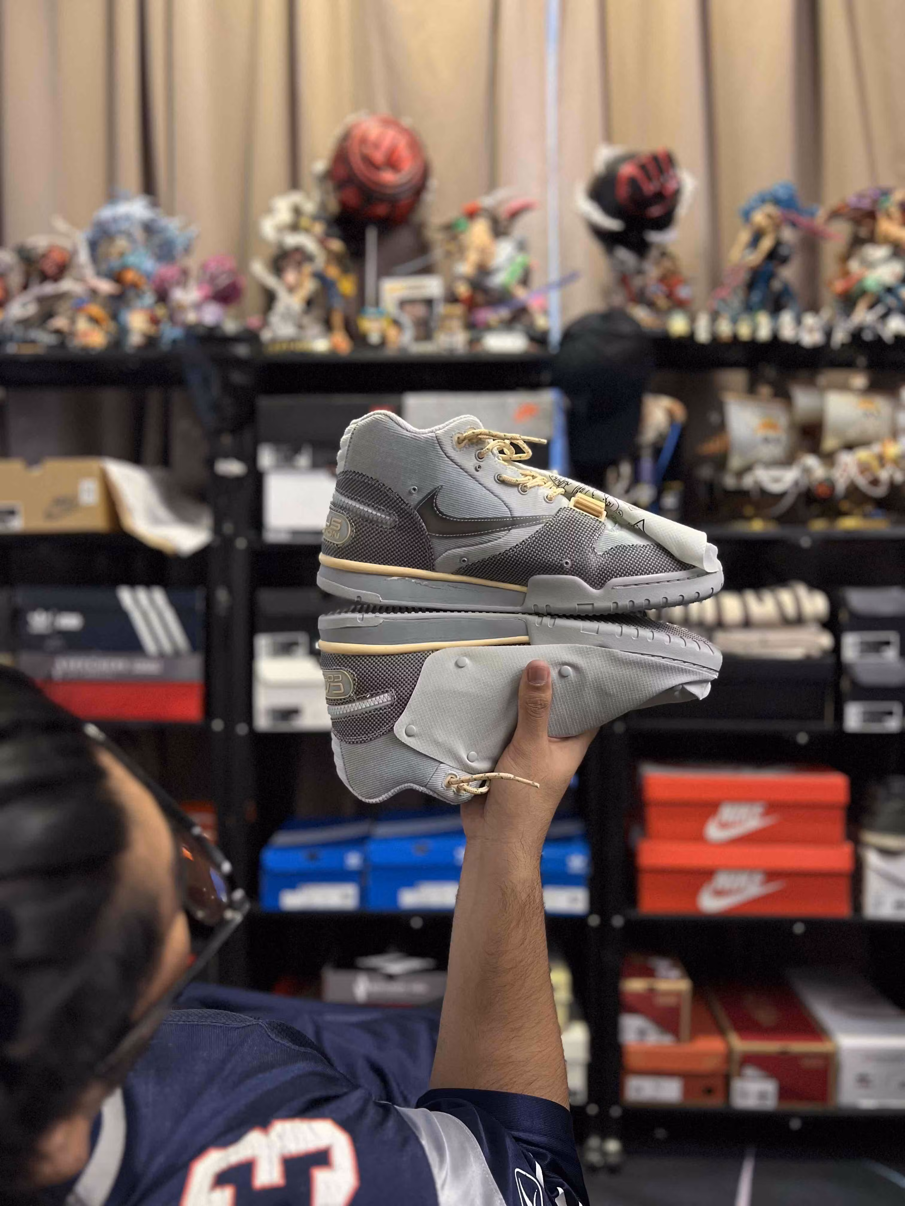 Travis Scott x Nike Air Trainer 1 SP 'Grey Haze' DR7515-001 Travis Scott x Nike Air Trainer 1 SP 'Grey Haze' DR7515-001